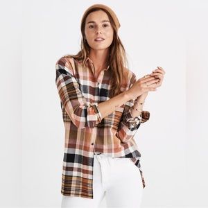 Madewell Classic Ex-Boyfriend Shirt in Seconda Plaid